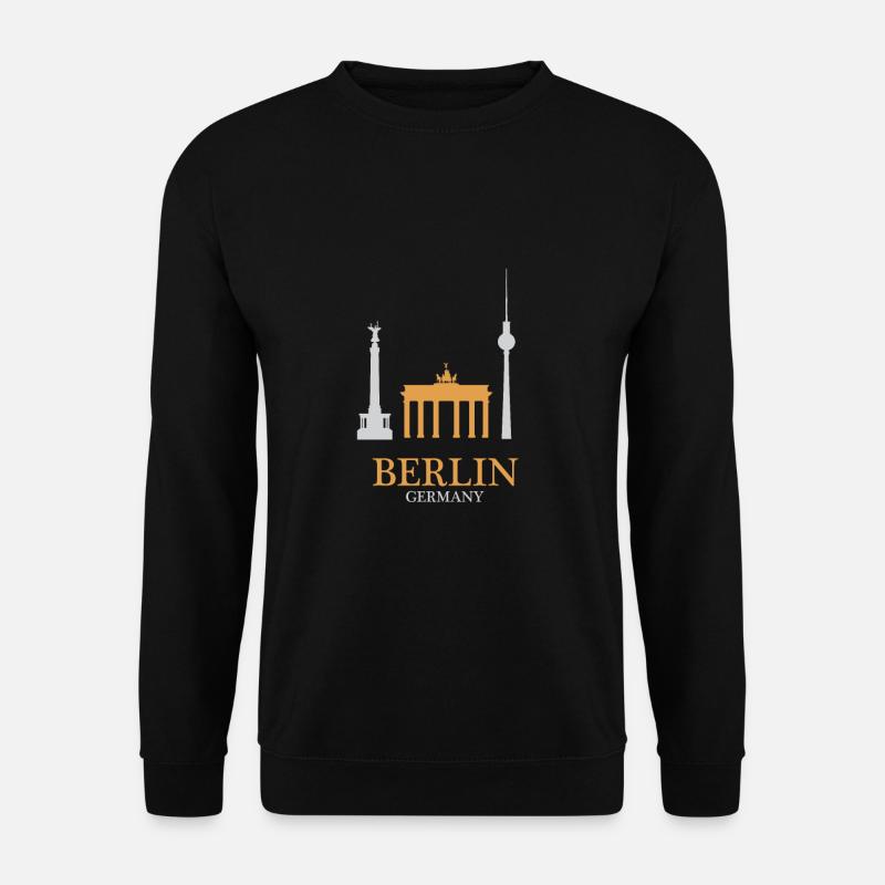 Berlin landmarks in Germany - Berlin - Unisex Sweatshirt - black