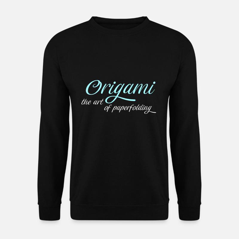 Origami - Unisex Pullover - Schwarz