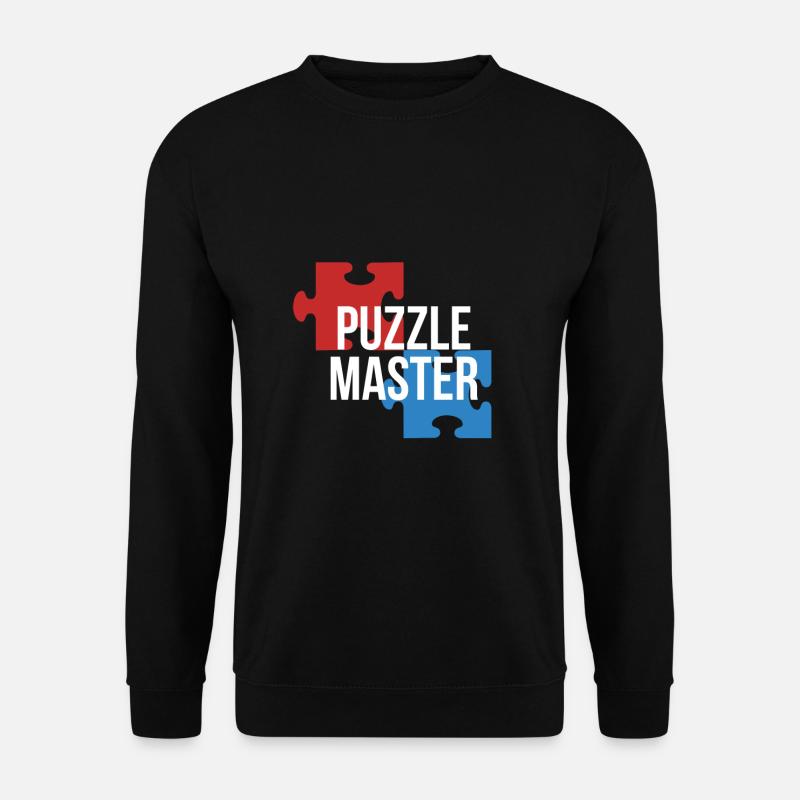 Puzzle master hobby gift idea - Sweat-shirt Unisexe - noir