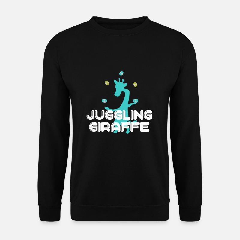 Juggling giraffe - Unisex Sweatshirt - black