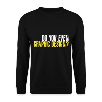 Graphic Design - Sweat-shirt Unisexe - noir - Devant - Alina (178cm) & Michal (187cm)