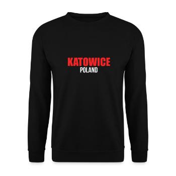 Katowice - Polen - Unisex Pullover - Schwarz - Vorne - Alina (178cm) & Michal (187cm)