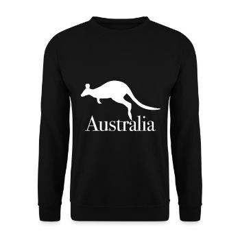 Australie - Sweat-shirt Unisexe - noir - Devant - Alina (178cm) & Michal (187cm)