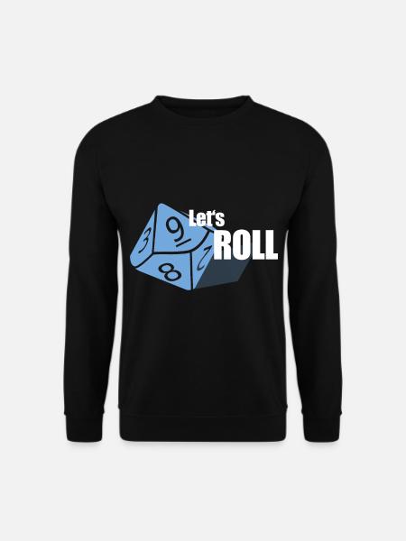 Roll Dice - Board Game - Board Game Evening - Unisex Sweatshirt - black