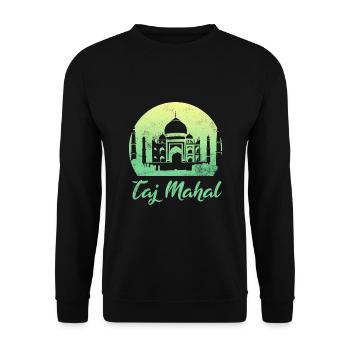 Taj Mahal - تاج محل - Unisex Pullover - Schwarz - Vorne - Alina (178cm) & Michal (187cm)