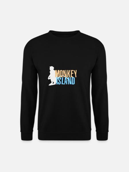 Monkey Island - Affen Insel - Thailand Südostasien - Unisex Pullover - Schwarz