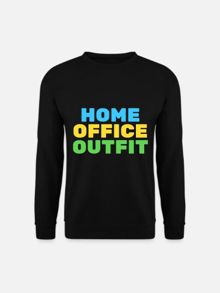 home office - Unisex Pullover - Schwarz