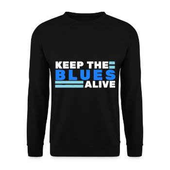 Blues - Unisex Pullover - Schwarz - Vorne - Alina (178cm) & Michal (187cm)