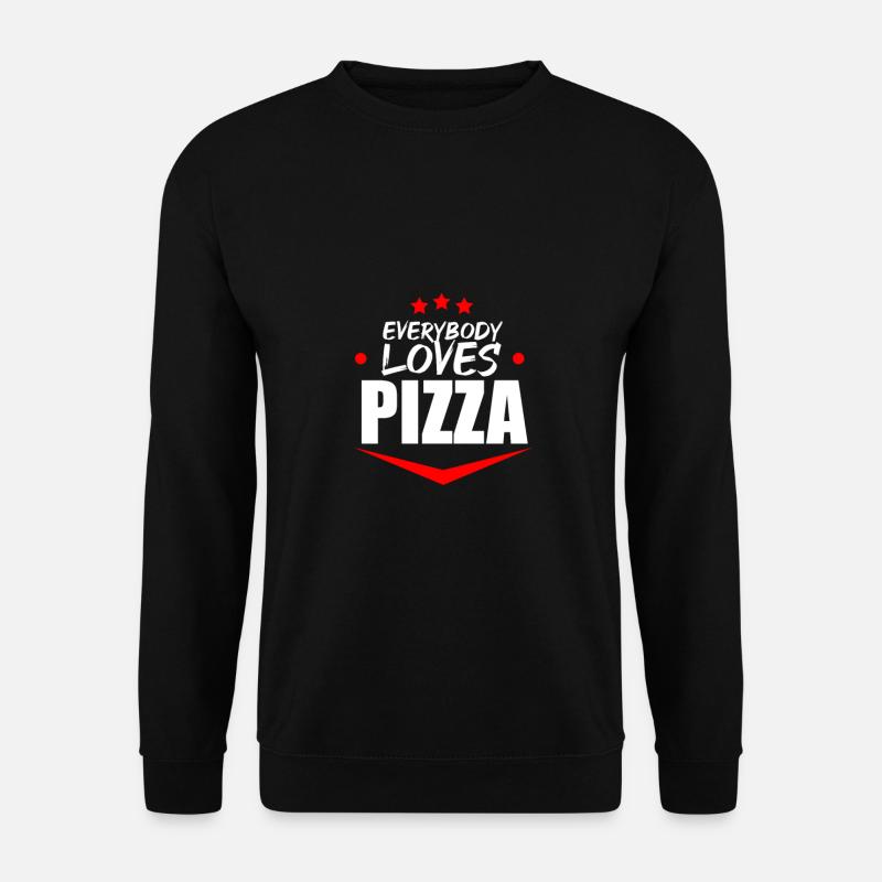 Amour de pizza - Sweat-shirt Unisexe - noir