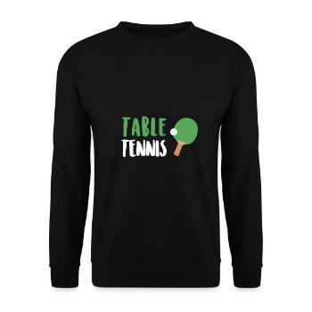 Tennis de table - Sweat-shirt Unisexe - noir - Devant - Alina (178cm) & Michal (187cm)