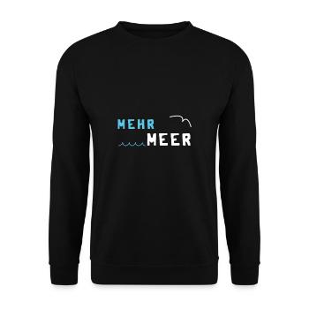 Meer - Unisex Pullover - Schwarz - Vorne - Alina (178cm) & Michal (187cm)
