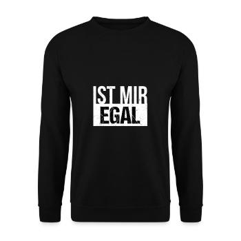 Ist Mir Egal - Unisex Pullover - Schwarz - Vorne - Alina (178cm) & Michal (187cm)
