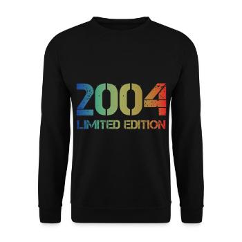 16th birthday 16 years man woman born 2004 - Unisex Sweatshirt - black - Front - Alina (178cm) & Michal (187cm)