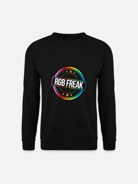 RGB freak RGB lights computer nerd lighting - Unisex Sweatshirt - black