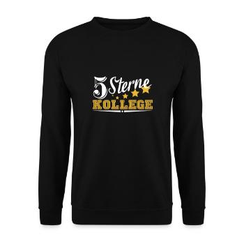 Meilleur collègue de travail 5 étoiles cadeau de collègue - Sweat-shirt Unisexe - noir - Devant - Alina (178cm) & Michal (187cm)