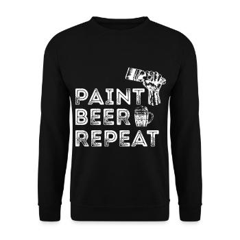 Maler und Lackierer, der Beste und Nervigste Beruf - Unisex Pullover - Schwarz - Vorne - Alina (178cm) & Michal (187cm)
