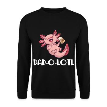 Father's Day gift for dad for Men's Day - Unisex Sweatshirt - black - Front - Alina (178cm) & Michal (187cm)