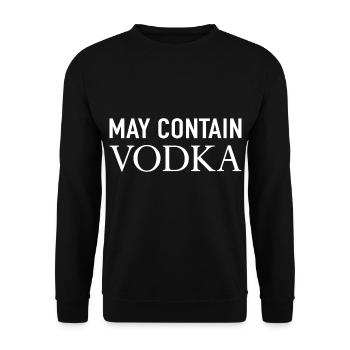 May Contain Vodka - Unisex Pullover - Schwarz - Vorne - Alina (178cm) & Michal (187cm)