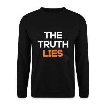 the Truth lies - Unisex Pullover - Schwarz - Vorne - Alina (178cm) & Michal (187cm)