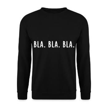 BLABLABLA - Sweat-shirt Unisexe - noir - Devant - Alina (178cm) & Michal (187cm)