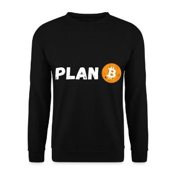 PLAN B - Unisex Sweatshirt - black - Front - Alina (178cm) & Michal (187cm)
