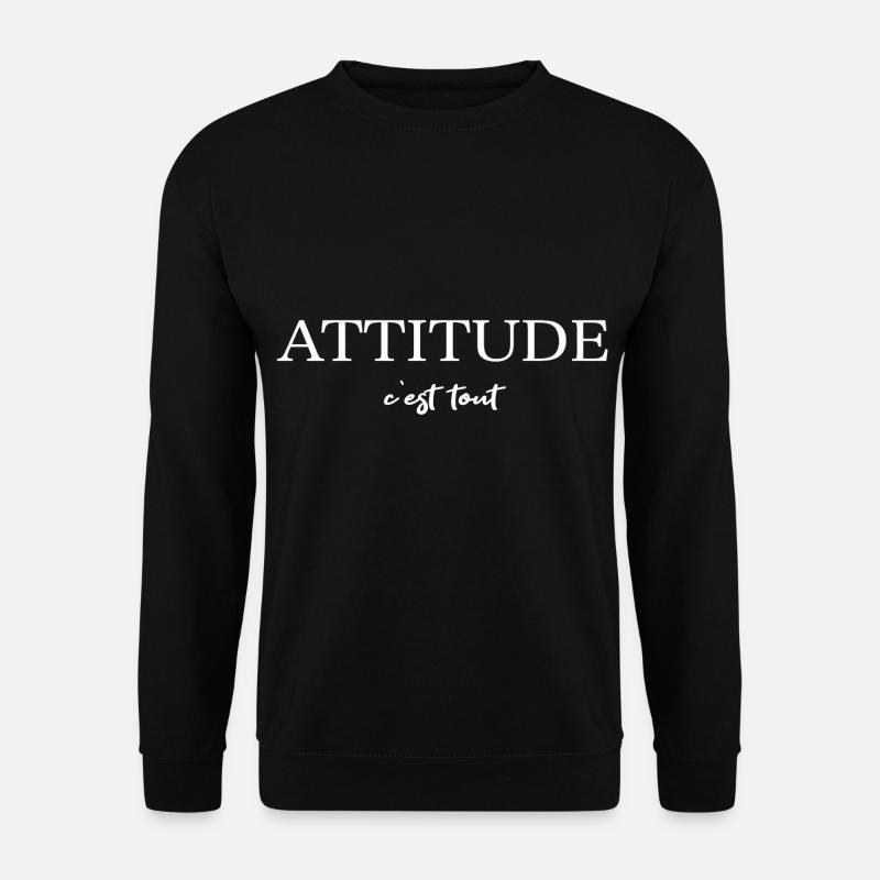 ATTITUDE c'est tout - Unisex Pullover - Schwarz