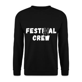 FESTIVAL CREW - Unisex Pullover - Schwarz - Vorne - Alina (178cm) & Michal (187cm)