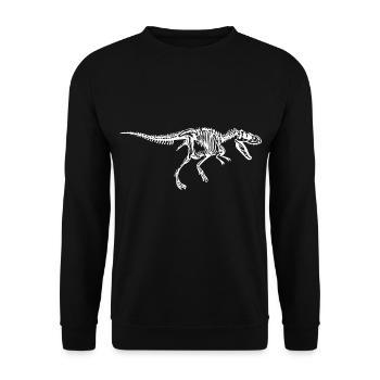 T-Rex squelette Tyrannosaurus Rex - Sweat-shirt Unisexe - noir - Devant - Alina (178cm) & Michal (187cm)