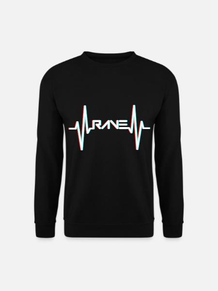 RAVE Herzschlag Raver EDM - Unisex Pullover - Schwarz