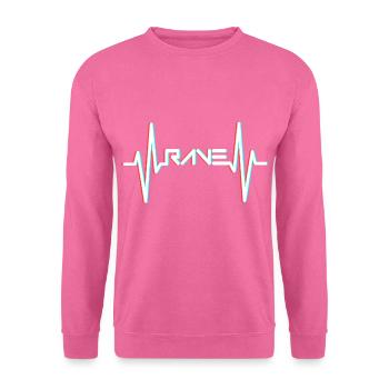 RAVE Heartbeat Raver EDM - Unisex Sweatshirt - pink - Front