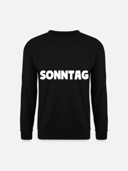 SONNTAG - Unisex Pullover - Schwarz