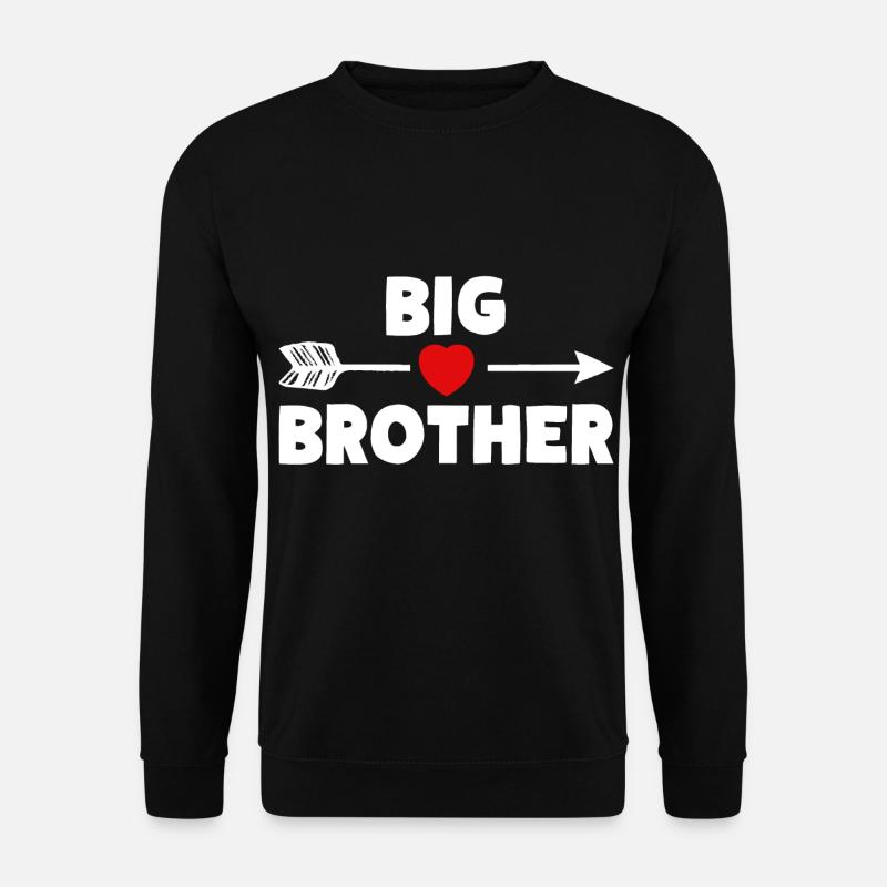 BIG BROTHER Siblings Heart - Unisex Sweatshirt - black