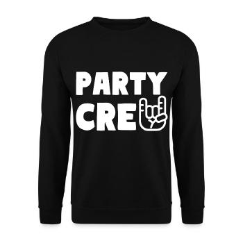 PARTY CREW Feiern - Unisex Pullover - Schwarz - Vorne - Alina (178cm) & Michal (187cm)