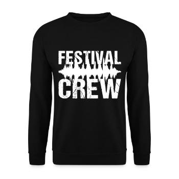 Festival Crew Music Festival Party - Sweat-shirt Unisexe - noir - Devant - Alina (178cm) & Michal (187cm)