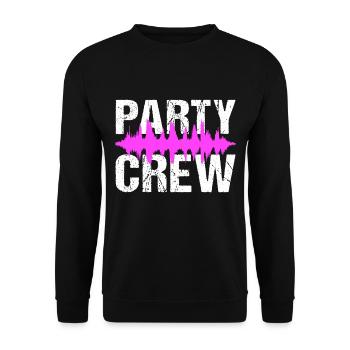 Party Crew Musik Festival - Unisex Pullover - Schwarz - Vorne - Alina (178cm) & Michal (187cm)