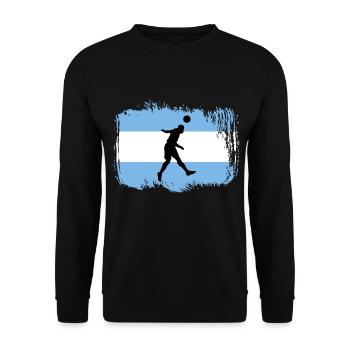 Football Argentina Sports - Unisex Sweatshirt - black - Front - Alina (178cm) & Michal (187cm)
