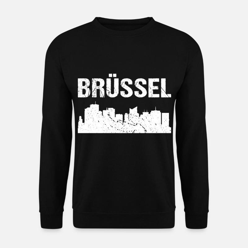 Brussels Skyline - Unisex Sweatshirt - black