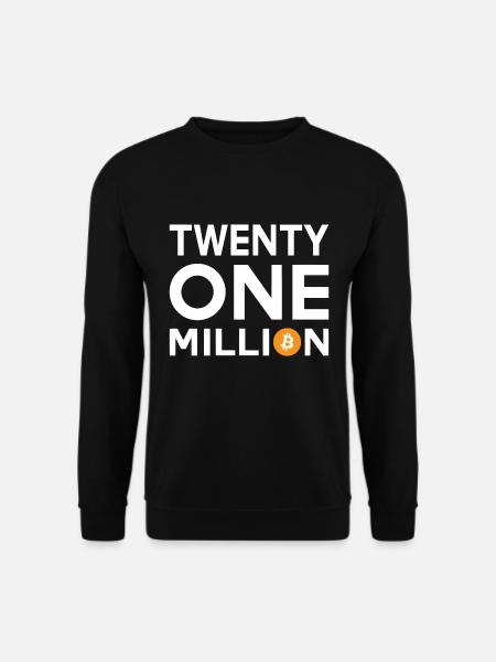 Bitcoin Twenty One Million - Unisex Sweatshirt - black
