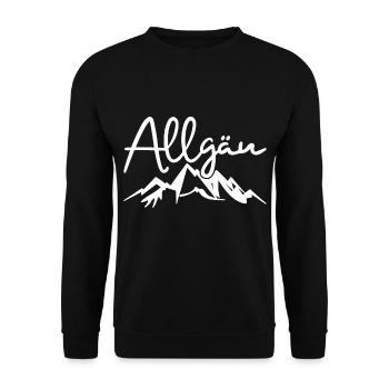 Allgäu Wandern Berge Natur - Unisex Pullover - Schwarz - Vorne - Alina (178cm) & Michal (187cm)