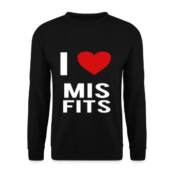misfits mis fits misfits Mis Fits Misfits - Unisex Pullover - Schwarz - Vorne - Alina (178cm) & Michal (187cm)