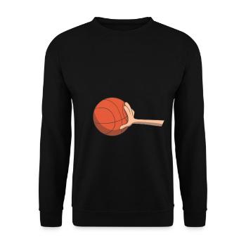 Idée cadeau basket ball - Sweat-shirt Unisexe - noir - Devant - Alina (178cm) & Michal (187cm)