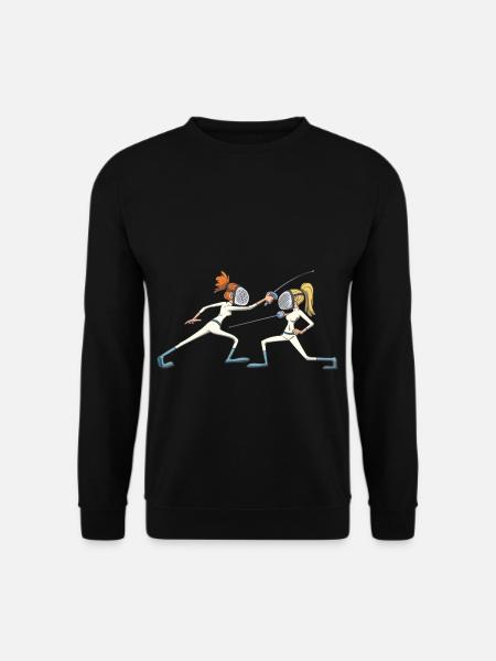 Fechten Ausweichmanöver Geschenk Idee - Unisex Pullover - Schwarz
