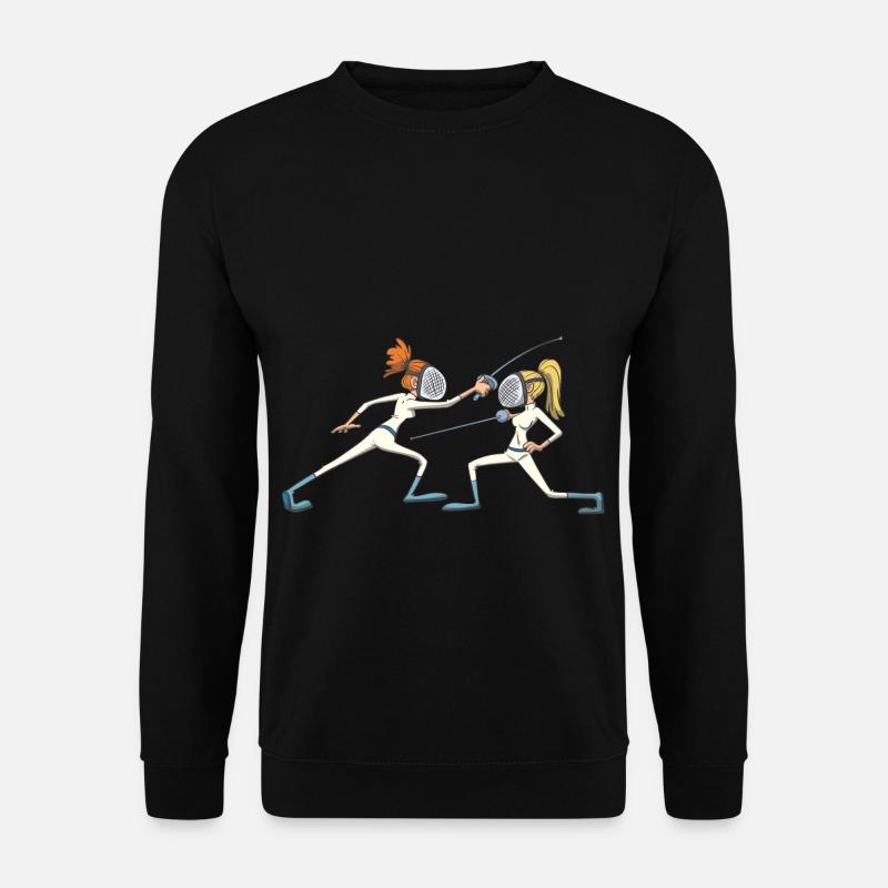 Fechten Ausweichmanöver Geschenk Idee - Unisex Pullover - Schwarz
