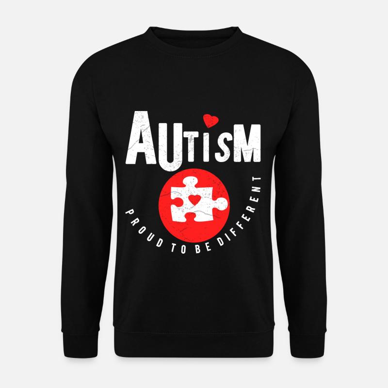 Autism Autismus Autist Geschenk - Unisex Pullover - Schwarz