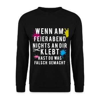 Erzieher Erzieherin Kita Kindergarten Kinderpflege - Unisex Pullover - Schwarz - Vorne - Alina (178cm) & Michal (187cm)