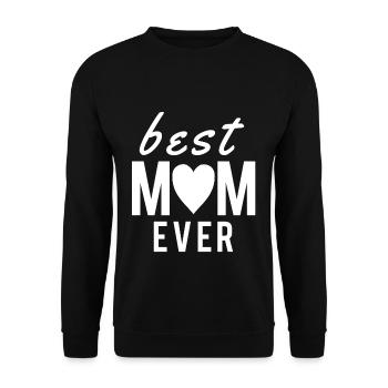 Muttertag 2019 Mutter Mama Geschenk Mom Mum - Unisex Pullover - Schwarz - Vorne - Alina (178cm) & Michal (187cm)