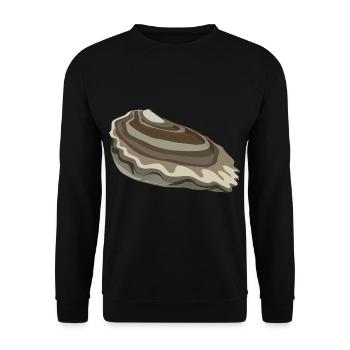 oyster - Unisex Sweatshirt - black - Front - Alina (178cm) & Michal (187cm)