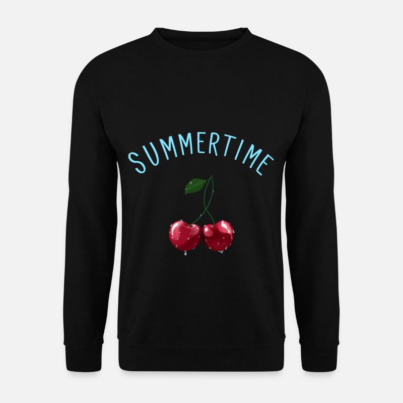 Kirschen - Cherries Summertime - Unisex Pullover - Schwarz