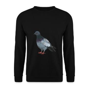 Colombe - Sweat-shirt Unisexe - noir - Devant - Alina (178cm) & Michal (187cm)