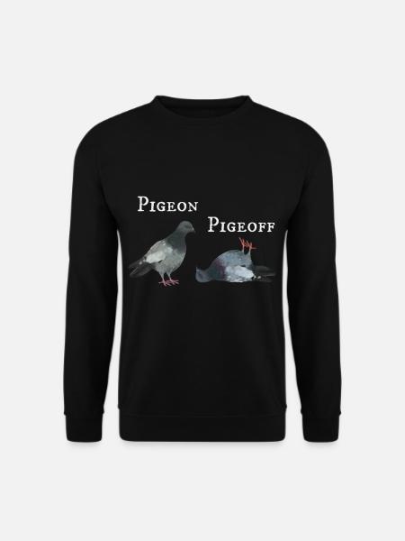 Pigeon on and off - Unisex Sweatshirt - black